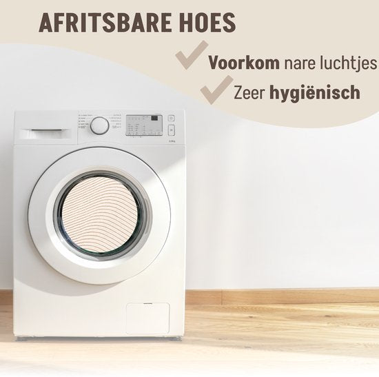 By Cee Cee Original Hundedeckenbank - Hundedeckenbank - Hundekorb - Premium - komplett mit Reißverschluss - Rippengewebe - Beige - 75x90 - Größe S