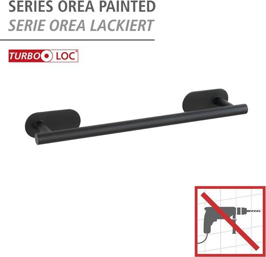 Wenko Turbo-Loc® Handtuchhalter Orea Schwarz
