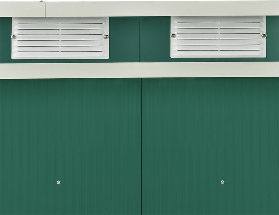 Metall-Gartenhaus - Größe M - Dunkelgrün