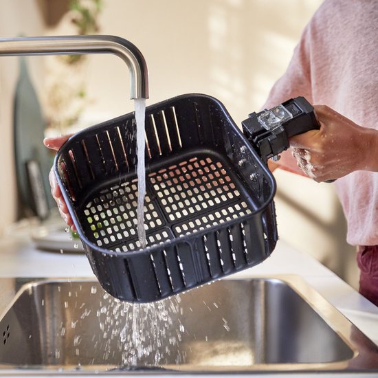 Inventum GF500HLD Airfryer XL – 5 l – 8 Programme – 80–200 °C – Für bis zu 5 Personen – Silber/Schwarz