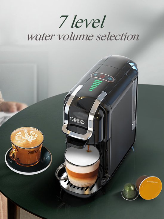 Hibrew H2B 5-in-1-Kapselmaschine für Nespresso und Lavazza mit multifunktionalen Funktionen