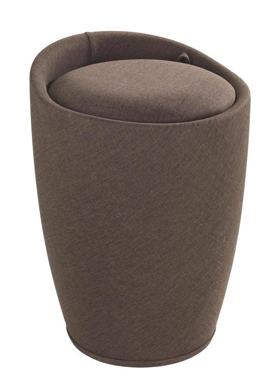 Wäschekorb in Creme mit herausnehmbarem Wäschebeutel / Hocker / Sitz / Hocker