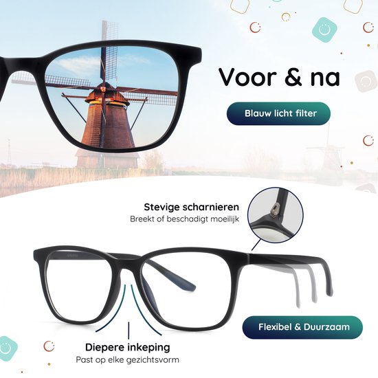 Blaulichtbrille ohne Stärke - Computerbrille - Blaulichtbrille - Bildschirmbrille