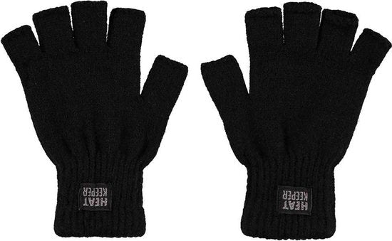 Heat Keeper Fingerlose Herren Thermohandschuhe schwarz - L/XL