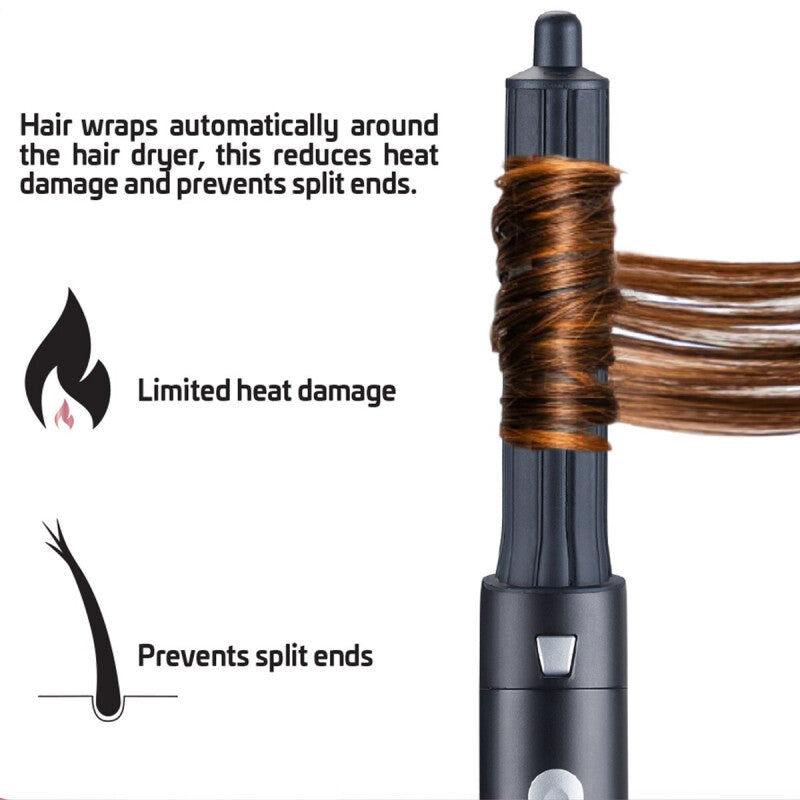 Nexxt Airstyler 5-in-1 – Föhnbürste – Drehkabel – Roségold