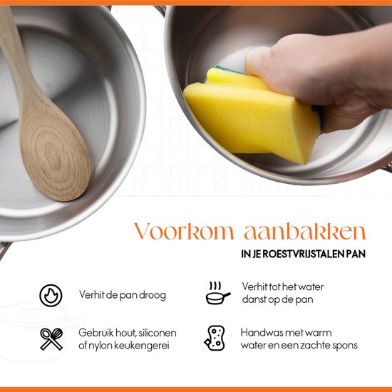 ELLE Gourmet Classique Edelstahl-Wokpfanne mit Deckel - Ø 28 cm - PFAS-frei - Induktion