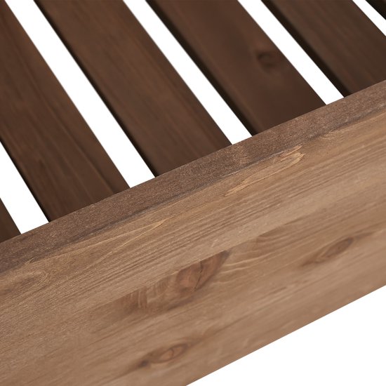 tectake® Vertical Garden Flora - Mit 4 Pflanzgefäßen für Blumen, Kräuter oder Gemüse - Braun - 85 x 45 x 140 cm - Gärtner für den Nutzgarten - Kippbare Blumenkästen aus lackierter Kiefer - Inklusive Vlies/Wurzeltuch - Wetterfest und stabil