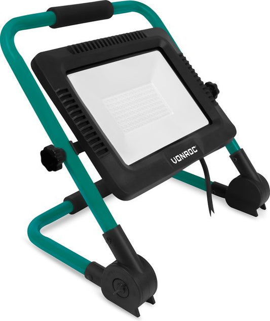 VONROC Led-Arbeitsleuchte 100W - klappbar - neigbar - breiter Abstrahlwinkel 120°