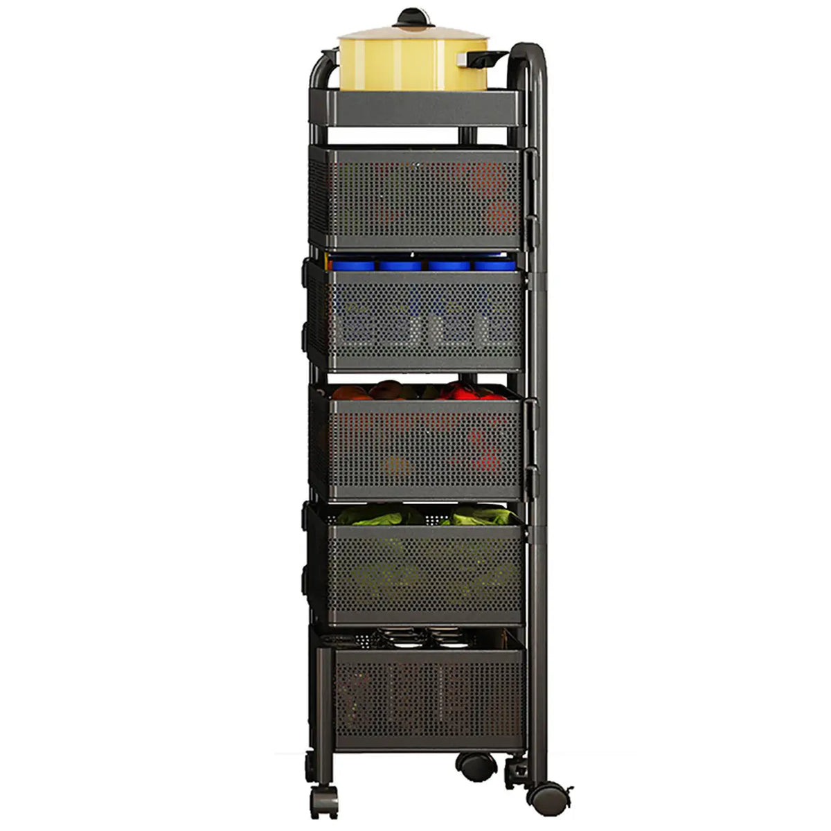 Maxcook MCWA253 Drehbares Küchenregal – 6 Ebenen