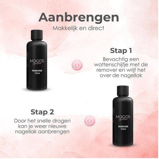 Moods Gellac Remover - Gelpoliermittel-Entferner - 100 ml