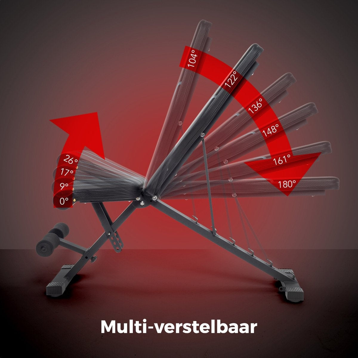 LifeGoods Fitness Halter Bank - Ãœbung Bank - Bankdrücken - Ãœbung Bank - einstellbar - faltbar - schwarz/grau
