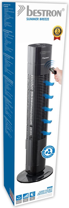 BESTRON AFT770ZRC – Turmventilator – Schwarz