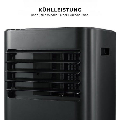 MOA Klimagerät - A010B - 9000 BTU - mit Rädern - inkl. Fensterdichtungsset - Schwarz