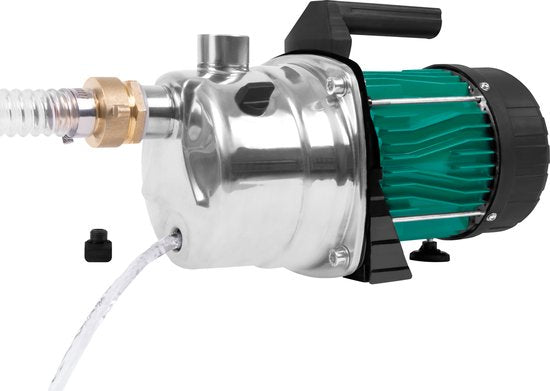 VONROC Bewässerungspumpe / Wasserpumpe 1000W - 3500l/h - Edelstahl-Pumpengehäuse - Für die Bewässerung von Garten/ Rasen