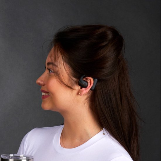 Grundig Kabellose Ohrhörer OWS Bluetooth – Kabellose Ohrhörer mit USB-C-Ladecase – In-Ear-Ohrhörer mit 4 Stunden Wiedergabezeit – Schwarz