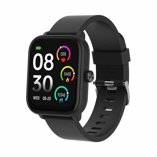 Denver Smartwatch – GPS – Herzfrequenzmesser – 100 Sportmodi – Sauerstoffsättigungsmesser – Vollständige Telefonfunktion – SWG155 – Schwarz