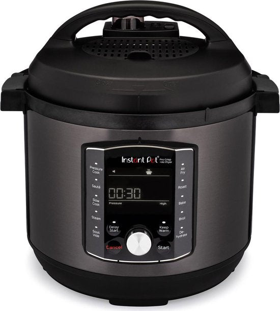 Instant Pot Pro Crisp 7,6 l Multikocher + Heißluftfritteuse – 11-in-1-Schnellkochtopf – Slow Cooker – Sous-vide – Heißluftfrittieren – Zwei abnehmbare Deckel – Bis zu 8 Portionen