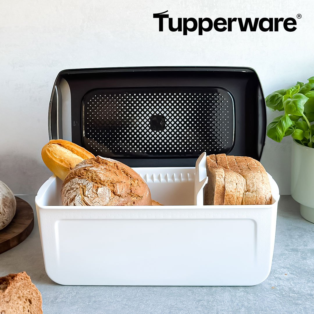 Tupperware BreadSmart Brotdose – inklusive praktischer Trennwand – 100 % BPA-frei – hält Brot länger frisch
