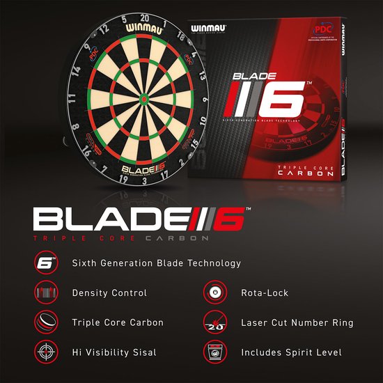 WINMAU – Blade 6 Triple Core Dartscheibe