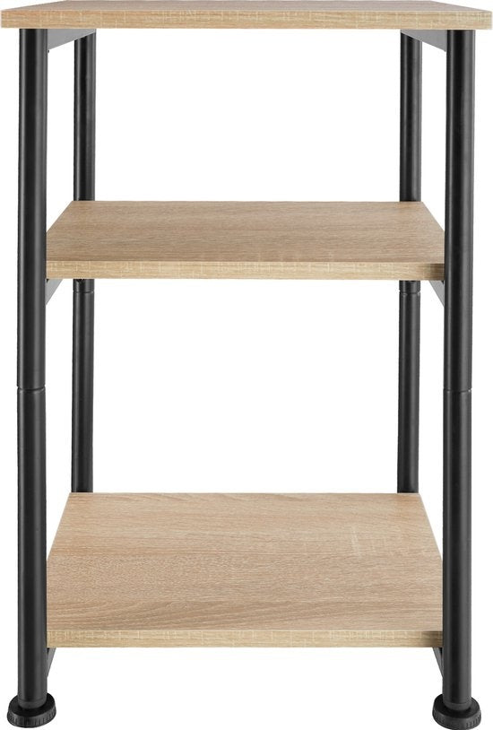 tectake - Beistelltisch Memphis - industriell - 34x30x59cm - hellbraun - 404669