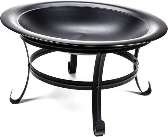 BBQ Collection Feuerschale - Feuerkorb mit Funkenschutz - Außenkamin 77 x 17 x 76 cm - Gartenkamin mit Griffen - Terrassenkamin für Brennholz - Terrassen- und Gartenofen für Lagerfeuer - Kohlenstoffstahl