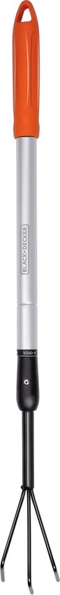 BLACK+DECKER Kultivator - Teleskopstiel 77 - 112 CM - 3 Zinken - Aluminium/ Kohlenstoffstahl