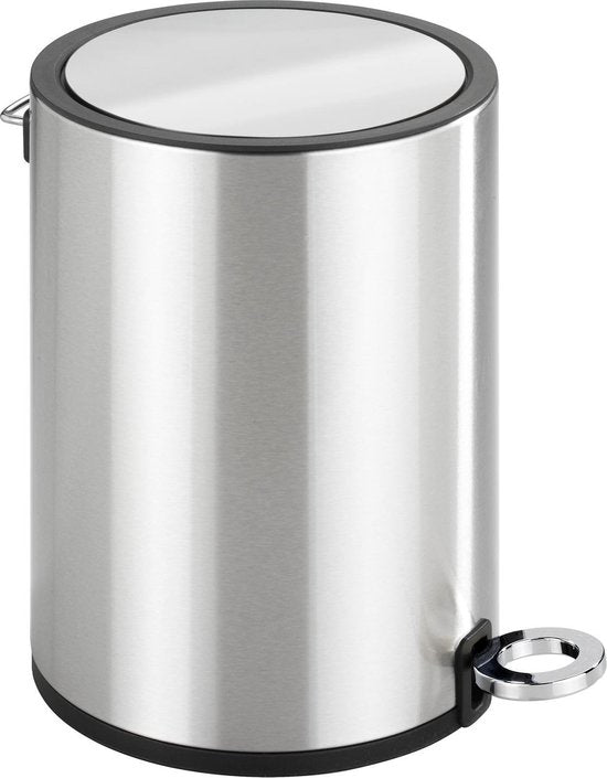 Treteimer aus Edelstahl, glänzend, 3 l, Easy-Close. Abfallbehälter, Mülleimer