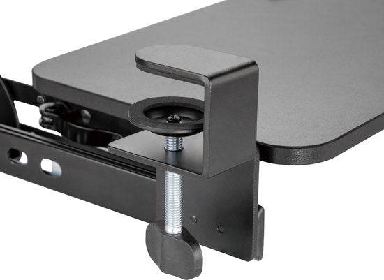 VDD Gaming Tastaturablage unter dem Schreibtisch - Ergonomisches Sitzen - Höhenverstellbar und ausziehbar - Schwarz