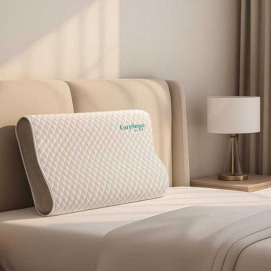 CozySense® Kopfkissen - Orthopädisches Kopfkissen - Ergonomisches Kopfkissen - Memory Foam gegen Nackenschmerzen - Inkl.