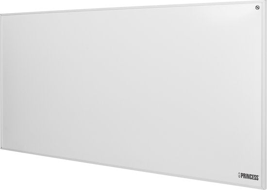 Infrarot-Heizpaneel – Princess Elektroheizung 700 W – 125 x 65 cm – Infrarot-Heizung – Infrarot-Heizpaneel 348070 – Inklusive mobiler App – Smart – WLAN – mit App – Freistehend/Wandmontage – Energieeffizient – Versetzbares Infrarot-Heizpaneel – Weiß