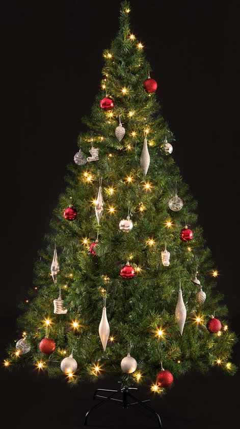 Casaria Weihnachtsbaum 180 cm - Inkl. LED-Weihnachtsbeleuchtung PE Grün