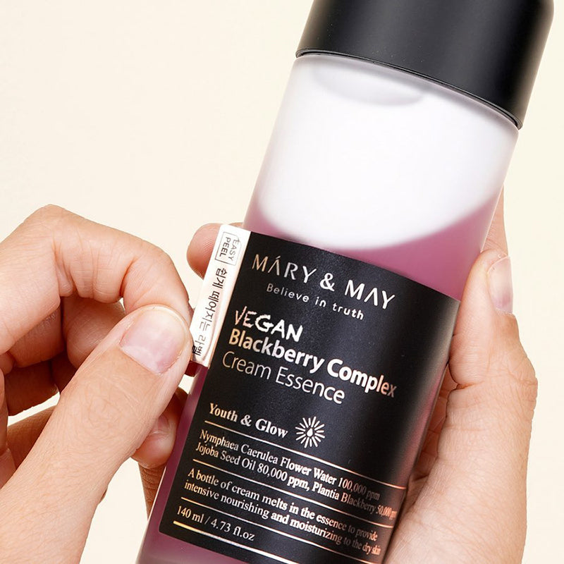 Mary&May Vegane Brombeer-Komplex-Creme-Essenz - 140 ml - Intensiv feuchtigkeitsspendende Creme-Essenz