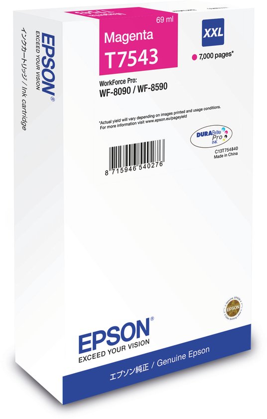Epson T7543 – Tintenpatrone / Magenta