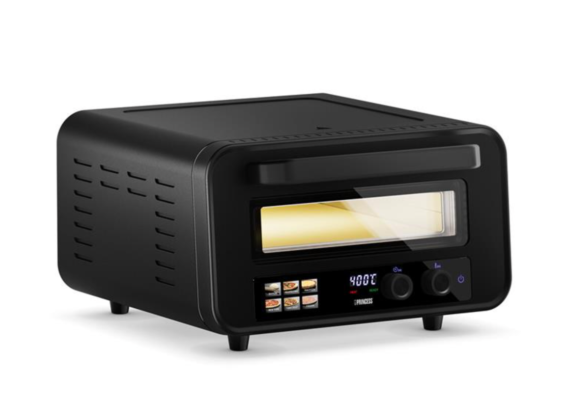 Princess Pizzaofen Pro Max 112700 – 400 °C – 2100 W – 32 x 31,8 cm – Schwarz