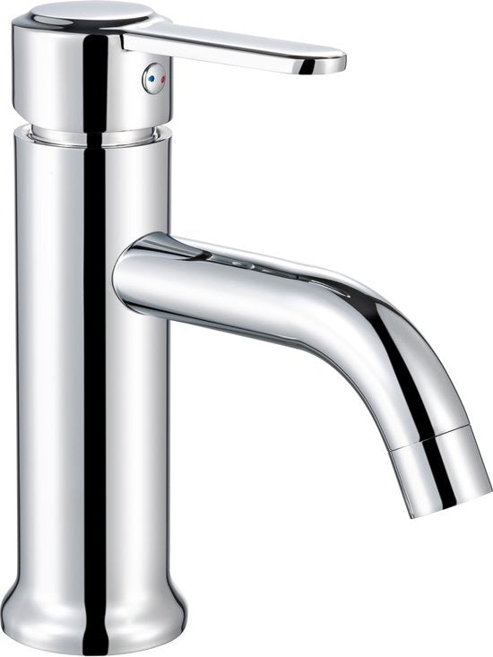 Inspire Badarmatur Silber inklusive Anschlüsse - Waschtischarmatur - Edelstahl - Silber