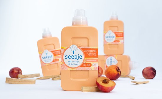 Seepje Weichspüler Sandelholz & Pfirsich – 180 Waschgänge – 6 x 750 ml – Vorteilspackung