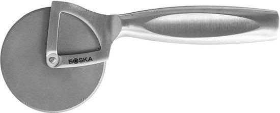 Boska Pizzaschneider Monaco+ - Pizzaroller - Edelstahl - Ergonomischer Pizzaschneider - Geschenkbox - Geschenkideen für Männer - Küchenutensilien - Küchenzubehör - Lebenslange Garantie