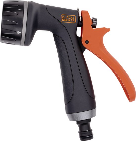 BLACK+DECKER Sprühkopf – 6 Einstellungen – Universal – Schwarz/Orange