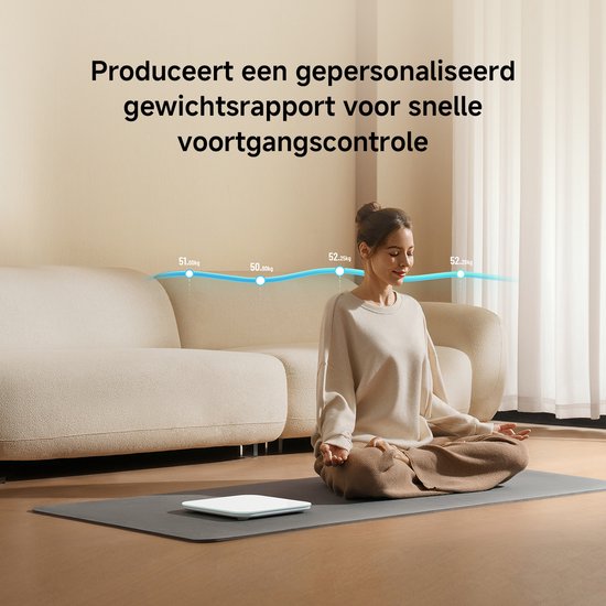 Xiaomi Smart Scale S200 Weiß | Intelligente Personenwaage | Genauigkeit: 0,05 kg | BMI | Xiaomi Home App | Bis zu 150 kg