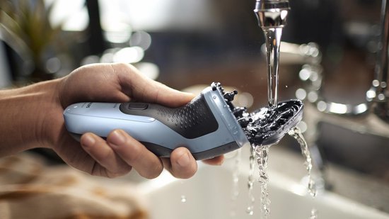 Philips Shaver 3000X X3003/00 – Nass- und Trockenrasur – Rasierer für Männer – Mit Trimmer – Blau