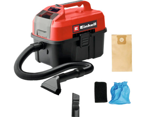 Einhell TE-VC 18/10 Li-Solo Nass- und Trockensauger 10 l – Rot/Schwarz