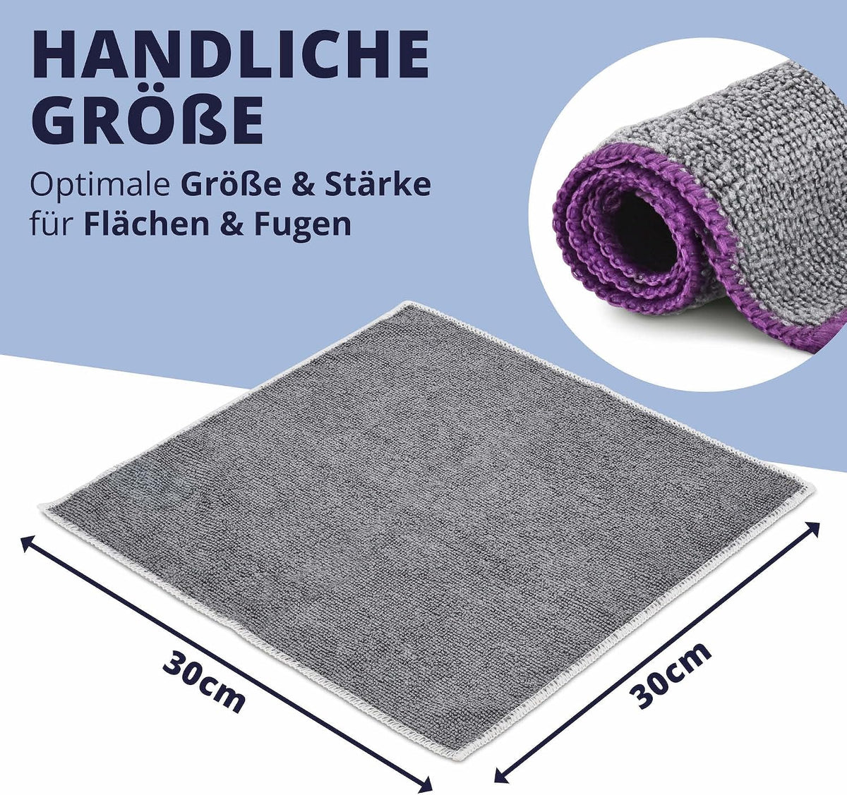 LICARGO Mikrofasertücher für das Auto – 30 x 30 cm – 220 g/m² – 6er-Set