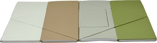 Sunny Davi Foam Spielset – Zusammenklappbare Schaumstoffmatte – Bausatz, Zelt & Spielmatte – Spielzelt in Beige und Grün – Softplay – Montessori-Spielzeug – Ab 12 Monaten – Sicheres Spielen