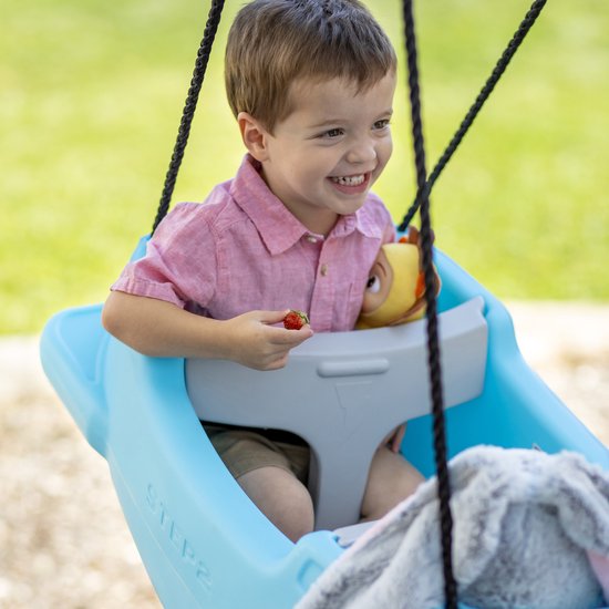 Step2 Rocket Swing for Two – Raketenschaukel für zwei Personen – Verstellbare Hüftgurte