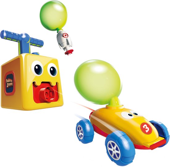 Mediashop Balloon Zoom – Ballon-Auto-Spielzeug für Kinder ab 3 Jahren – inklusive Auto- und Raketenmodus – leuchtet im Dunkeln