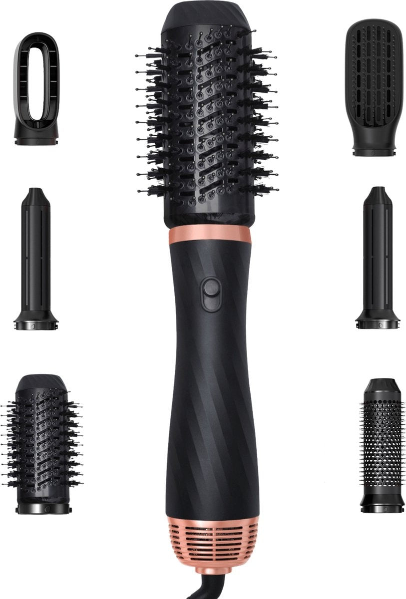 AchatÃ© Multistyler Lockenbürste - 6 in 1 Lockenstab - Kompakte Föhnbürste - Anti Clit