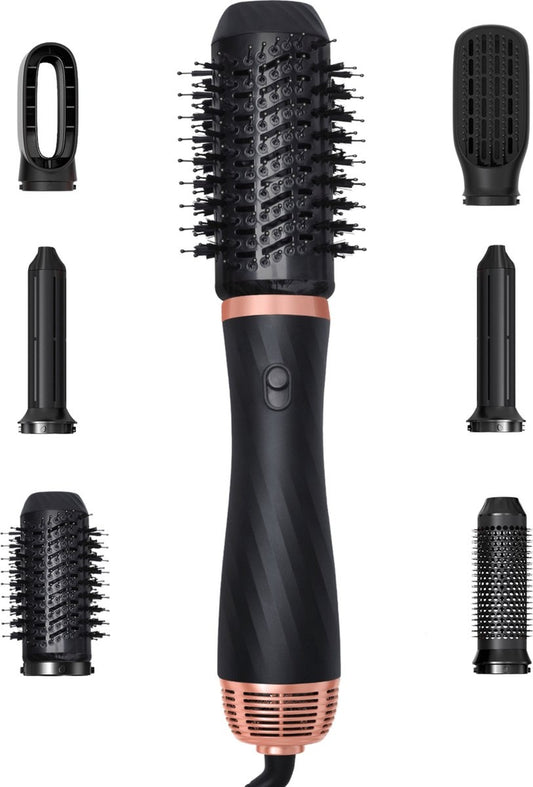 AchatÃ© Multistyler Lockenbürste - 6 in 1 Lockenstab - Kompakte Föhnbürste - Anti Clit