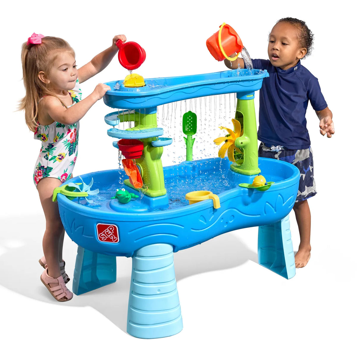 Step2 Double Showers Splash Wasser Tabelle 81cm Kunststoff Blau