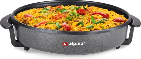 alpina Elektro-Geschirrspüler - Party-Pfanne - Antihaftbeschichtung - 1500 W - Temperaturregler - Ã˜ 40 cm