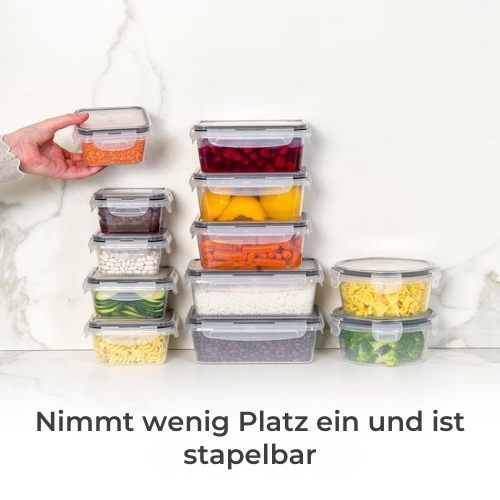 Stosh - Meal Prep Trays - Gefrierschalen - Lebensmittelbehälter - 16 Stück - BPA frei - Kunststoff